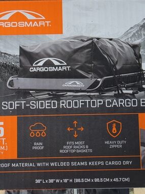 CARGOSMART Soft-Sided Rooftop Cargo Bag in Black
